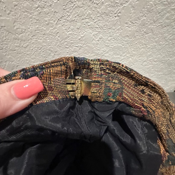 Vintage Boho Tapestry Hobo Bag Purse Shoulder Handbag Ethnic Southwestern Brown - Picture 5 of 7